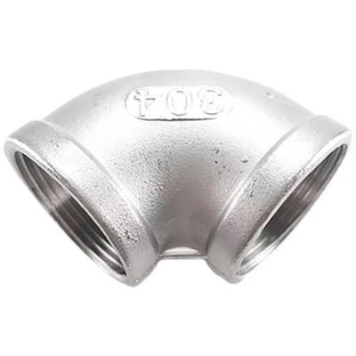 Gedrukt roestvrijstalen buisstuk SS 201 304 316 316L 90 graden giet NPT BSPT DIN Elbow