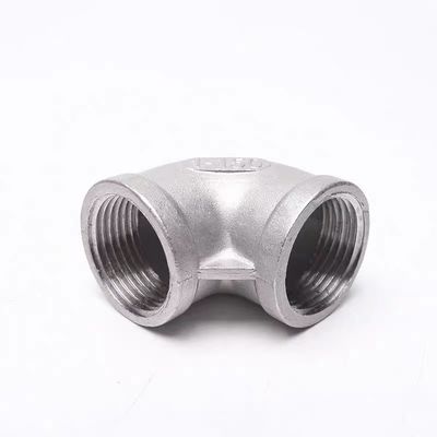 Gedrukt roestvrijstalen buisstuk SS 201 304 316 316L 90 graden giet NPT BSPT DIN Elbow