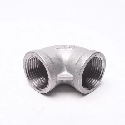 Gedrukt roestvrijstalen buisstuk SS 201 304 316 316L 90 graden giet NPT BSPT DIN Elbow