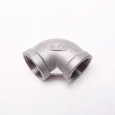 Gedrukt roestvrijstalen buisstuk SS 201 304 316 316L 90 graden giet NPT BSPT DIN Elbow