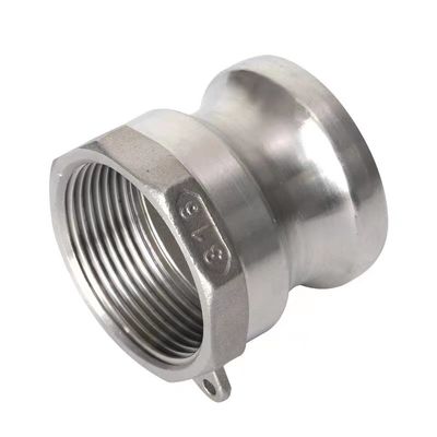 Gelijke WZ SS 304 316 A-type zilveren camlock koppeladapter voor NPT BSP Quick Connect