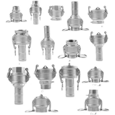 Gelijke WZ SS 304 316 A-type zilveren camlock koppeladapter voor NPT BSP Quick Connect