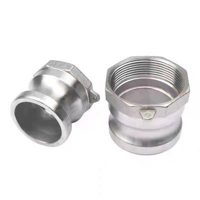 Gelijke WZ SS 304 316 A-type zilveren camlock koppeladapter voor NPT BSP Quick Connect