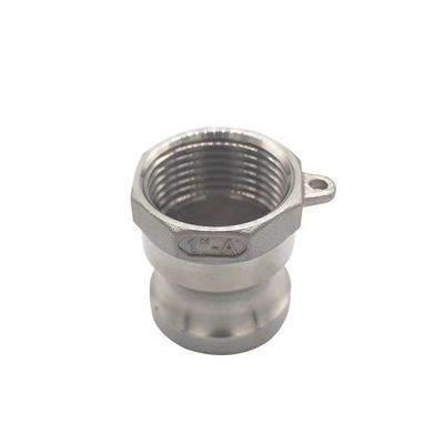 Gelijke WZ SS 304 316 A-type zilveren camlock koppeladapter voor NPT BSP Quick Connect