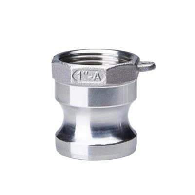 Gelijke WZ SS 304 316 A-type zilveren camlock koppeladapter voor NPT BSP Quick Connect