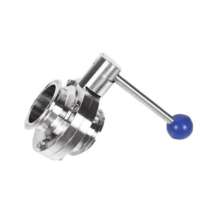 "-6" poortgrootte roestvrij staal tri-clamp Ferrule vlinder klep voor sanitaire behoeften