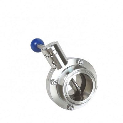 "-6" poortgrootte roestvrij staal tri-clamp Ferrule vlinder klep voor sanitaire behoeften