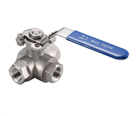 1'-8'' flensverbindingshandgreep modulerend vierwegbalklep met hexagonale kopcode