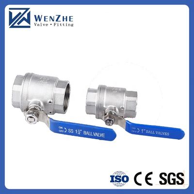 1.0''-6.0" Port Grootte Spiegel Gepolijst roestvrij staal draad Ball Valve Voor Water