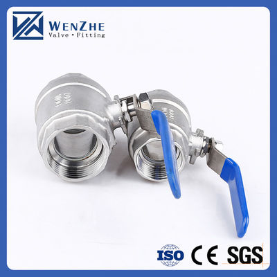 1.0''-6.0" Port Grootte Spiegel Gepolijst roestvrij staal draad Ball Valve Voor Water