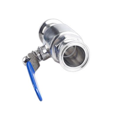 ''-8'' Standaard roestvrij staal Ss 304 316 Sanitair tri-clamp balklep met ontwerp