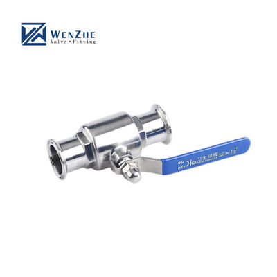 ''-8'' Standaard roestvrij staal Ss 304 316 Sanitair tri-clamp balklep met ontwerp