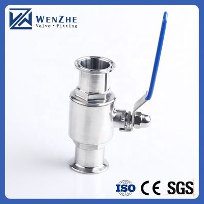 ''-8'' Standaard roestvrij staal Ss 304 316 Sanitair tri-clamp balklep met ontwerp