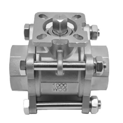 Gegooid 3PCS roestvrij staal 1000 Wog kogelklep voor de petrochemische industrie