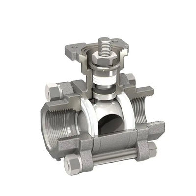 Gegooid 3PCS roestvrij staal 1000 Wog kogelklep voor de petrochemische industrie