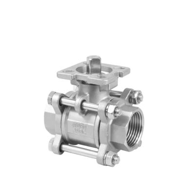 Gegooid 3PCS roestvrij staal 1000 Wog kogelklep voor de petrochemische industrie