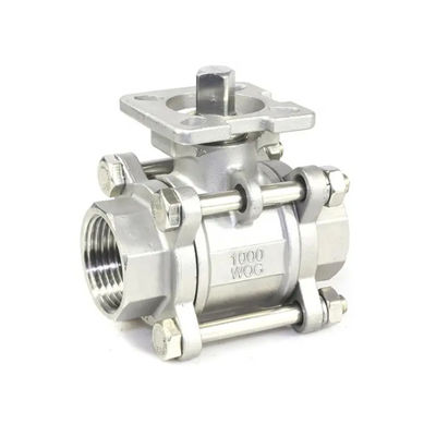 Gegooid 3PCS roestvrij staal 1000 Wog kogelklep voor de petrochemische industrie
