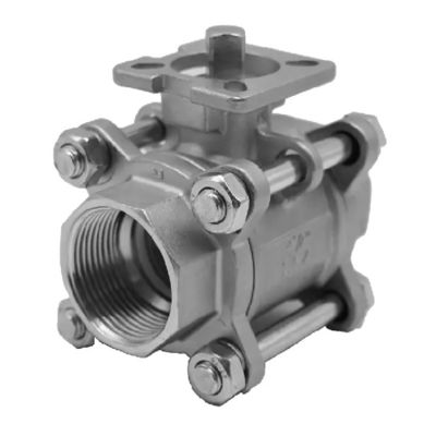 Gegooid 3PCS roestvrij staal 1000 Wog kogelklep voor de petrochemische industrie