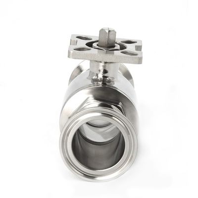 Ss 304 316 Roestvrij staal klep hoogplatform tri-clamp balklep voor leidingen Connect