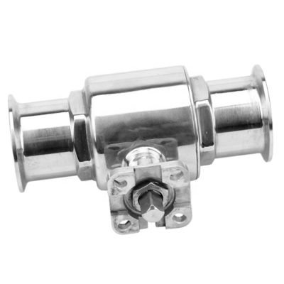 Ss 304 316 Roestvrij staal klep hoogplatform tri-clamp balklep voor leidingen Connect