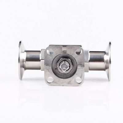 Ss 304 316 Roestvrij staal klep hoogplatform tri-clamp balklep voor leidingen Connect