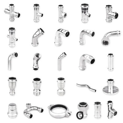 Vrouwelijke draad Npt bspt bsp Standaard roestvrij staal SCH 10 40 Presspipe Fittings