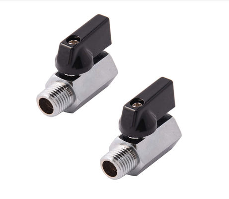 Roestvrij staal mini balklep 1/4 inch NPT draad Man standaard of op maat gemaakte ondersteuning
