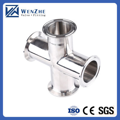 1.5" Tri-clamps roestvrij staal 304 sanitair fit 3-Way Clamps Tee voor 38mm Pipe OD