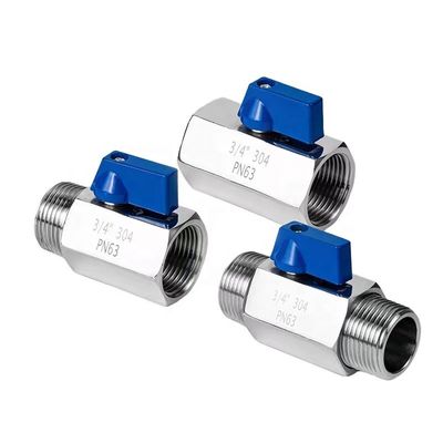 Roestvrij staal 301/304/316 Mini Ball Valve Valve Design voor optimale prestaties