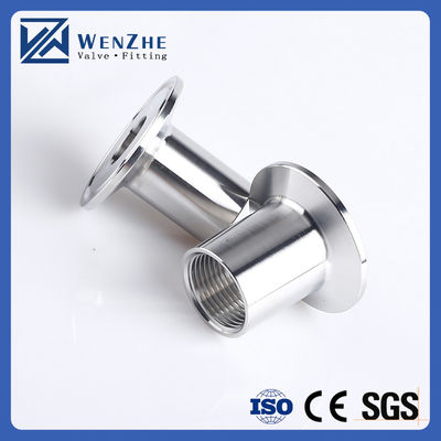 Gepersonaliseerde sanitaire vrouwelijke draadpijp die past bij 2,5 inch TRI CLAMP OD 77mm Ferrule