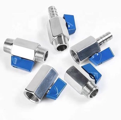 Roestvrij staal 301/304/316 Mini Ball Valve Valve Design voor optimale prestaties