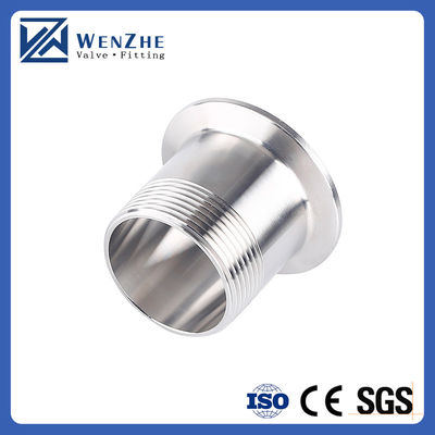Gepersonaliseerde sanitaire vrouwelijke draadpijp die past bij 2,5 inch TRI CLAMP OD 77mm Ferrule