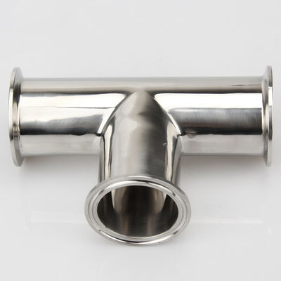 Hexagon Clamp Tee 3 Way roestvrij staal 304 met 3 siliconen bekleding past 1,5 " Tri Clamp