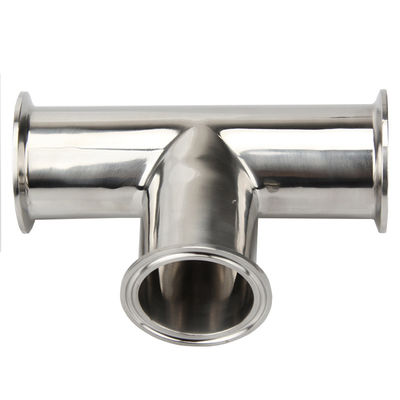 Hexagon Clamp Tee 3 Way roestvrij staal 304 met 3 siliconen bekleding past 1,5 " Tri Clamp