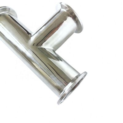 Hexagon Clamp Tee 3 Way roestvrij staal 304 met 3 siliconen bekleding past 1,5 " Tri Clamp