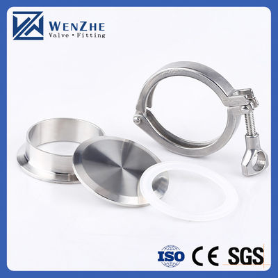 Hexagon/Round Head Code Wenzhe Tri-clamp Roestvrij staal 304 Single Pin Heavy Duty Tri Clamp
