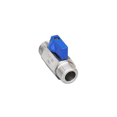 3/4"-12" NPT Vrouwelijk Gedrukt Roestvrij Staal Mini Ball Valve Met Slang Slang Bar