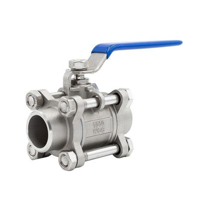 Zuurbestendige roestvrij staal SS316 of SS304 1000psi 3 stukken gietbalk