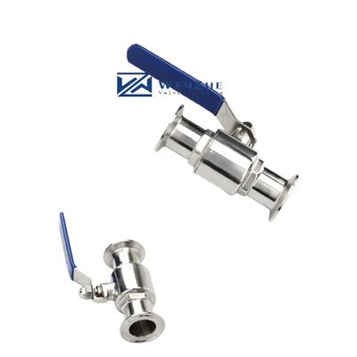 OEM-ondersteuning SS304 1/4''-4.0'' Homebrew Tri-Clamp Ball Valve Sanitaire klep van roestvrij staal