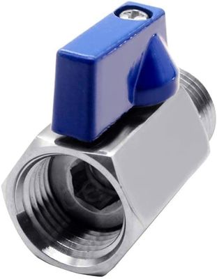Roestvrij staal 301/304/316 1/2" Mini Ball Valve Vrouwelijke x Mannelijke NPT draad afsluitklep