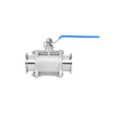 Hygiënisch sanitair 3-delige kogelklep met gesmeed ontwerp en klemverbinding in CF8M SS