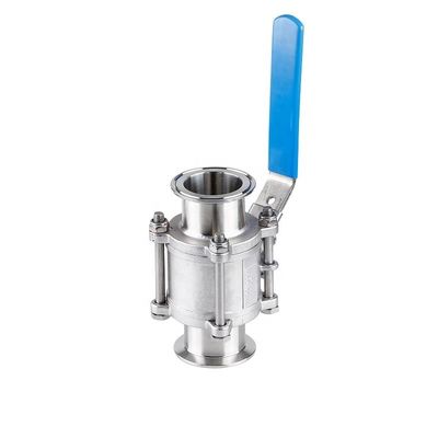 Hygiënisch sanitair 3-delige kogelklep met gesmeed ontwerp en klemverbinding in CF8M SS