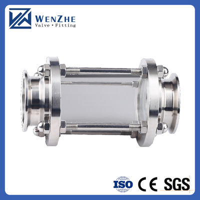 Voedingsmiddelenkwaliteit roestvrij staal 304 316L Sanitair Tri Clamp Zichtglas Pipe Fitting Tubulair Zichtglas