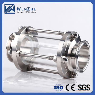Voedingsmiddelenkwaliteit roestvrij staal 304 316L Sanitair Tri Clamp Zichtglas Pipe Fitting Tubulair Zichtglas