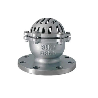 Zilveren roestvrij staal 304 316 Flanged Foot Valve met geschroefd uiteinde en vlinderontwerp