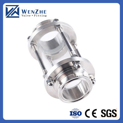 Voedingsmiddelenkwaliteit roestvrij staal 304 316L Sanitair Tri Clamp Zichtglas Pipe Fitting Tubulair Zichtglas