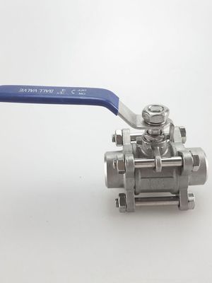 Mannelijke verbinding roestvrij staal 304 316 gespannen 3-stuk bolklep voor het verbinden van pijpleidingen