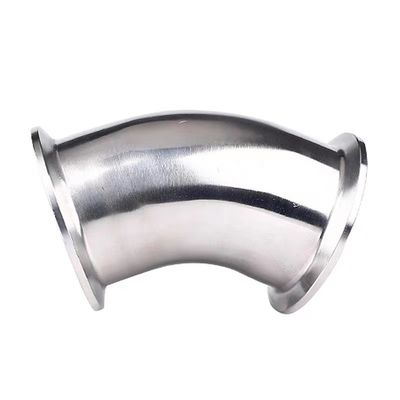 Sanitaire 90 graden 45 graden 2" Tri Clamp Elbow Casting SS304 316L Food Grade TC Clamped