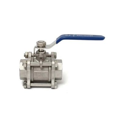 Roestvrij staal 304/316 3 stukken type schroefdraadbalklep NPT BSPT G voor zwaar werk