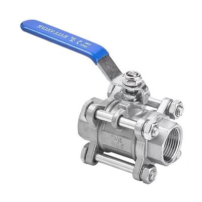Roestvrij staal 304/316 3 stukken type schroefdraadbalklep NPT BSPT G voor zwaar werk